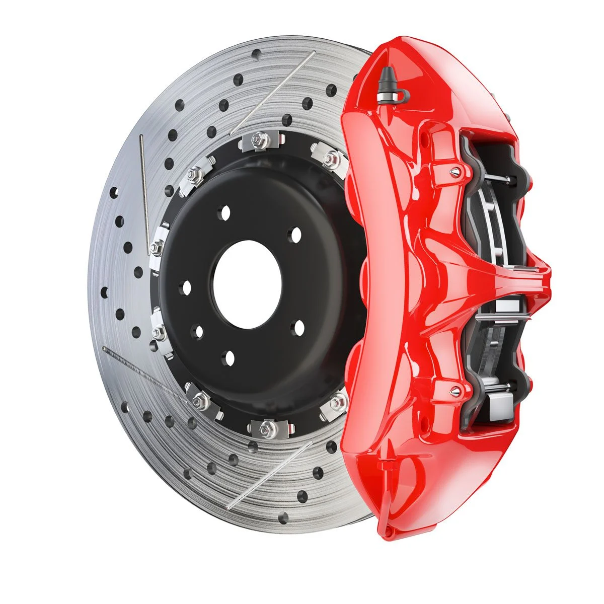 Kaliper rem dilengkapi brake pads untuk menjepit rem cakram
