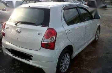 Jual Toyota Etios G 1.2 MT 2014