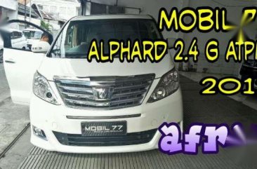 2012 Toyota Alphard 2.4 G Dijual